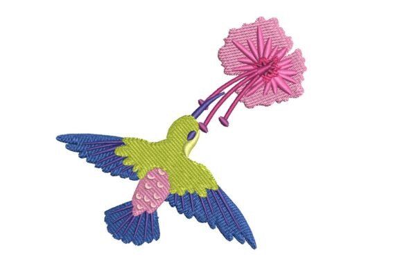 Exotic Hummingbird Embroidery
