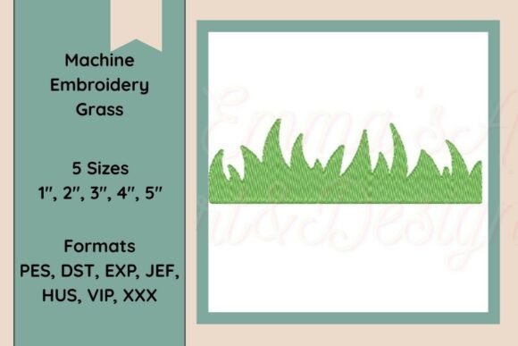 Grass Machine Embroidery Design – A Fresh Addition for Spring Sellers