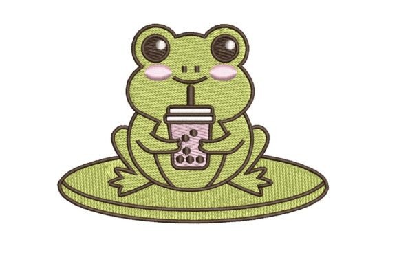 Tea Lover Frog Embroidery Review: Cute Design Meets Practical Embroidery Needs